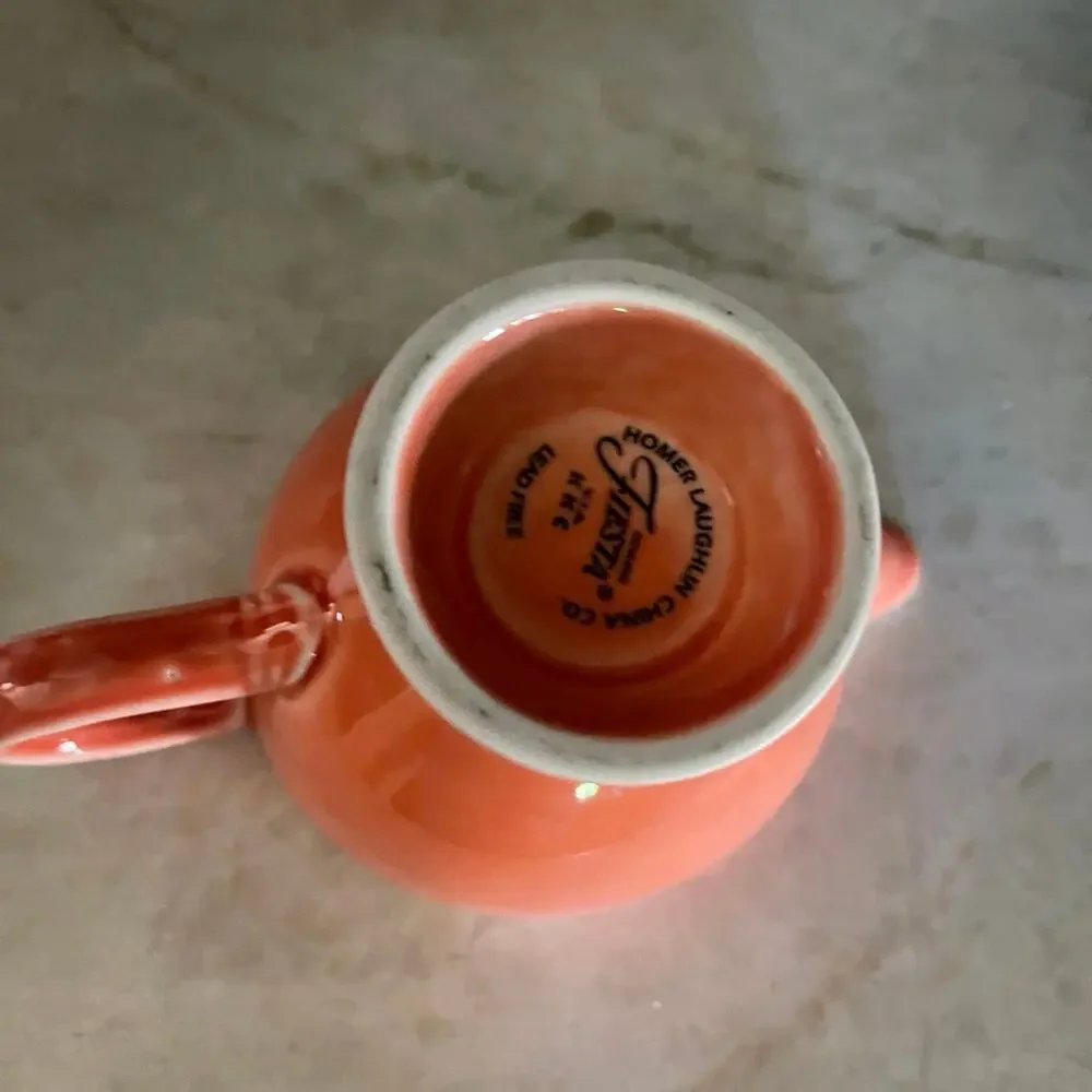 vintage 97' Fiesta ware persimmon creamer vintage